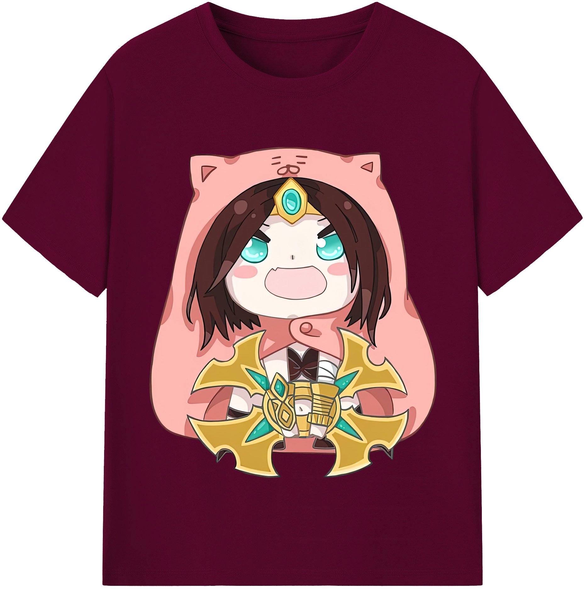 （画像用） リーグ・オブ・レジェンド League of Legends LOL レディースカジュアルプリントTシャツ（綿100％）